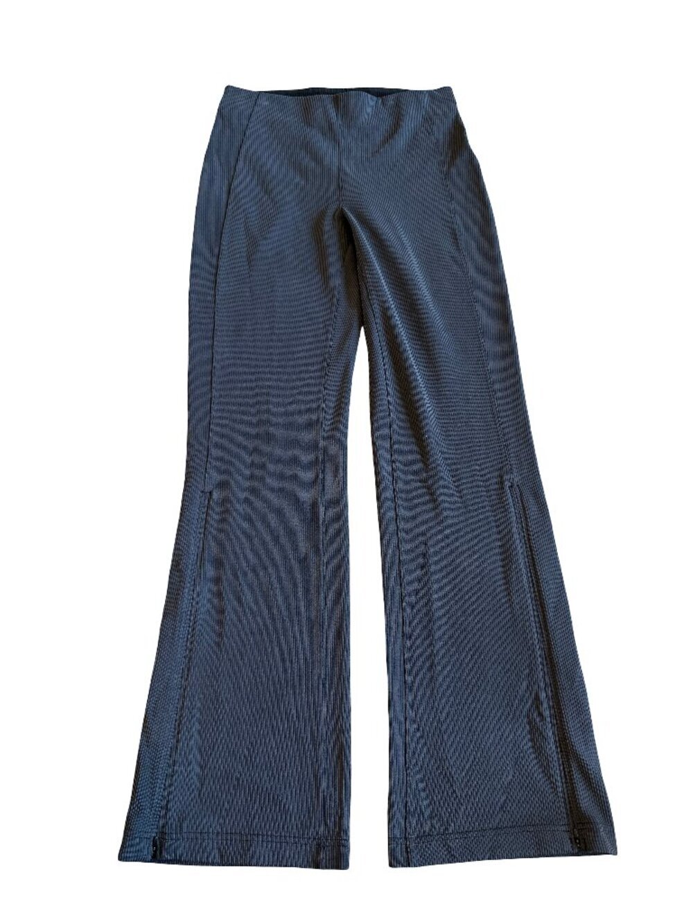 Lululemon Ribbed Zip Flared Pants Brushed Softstreme Athletic Size 8 Women's
